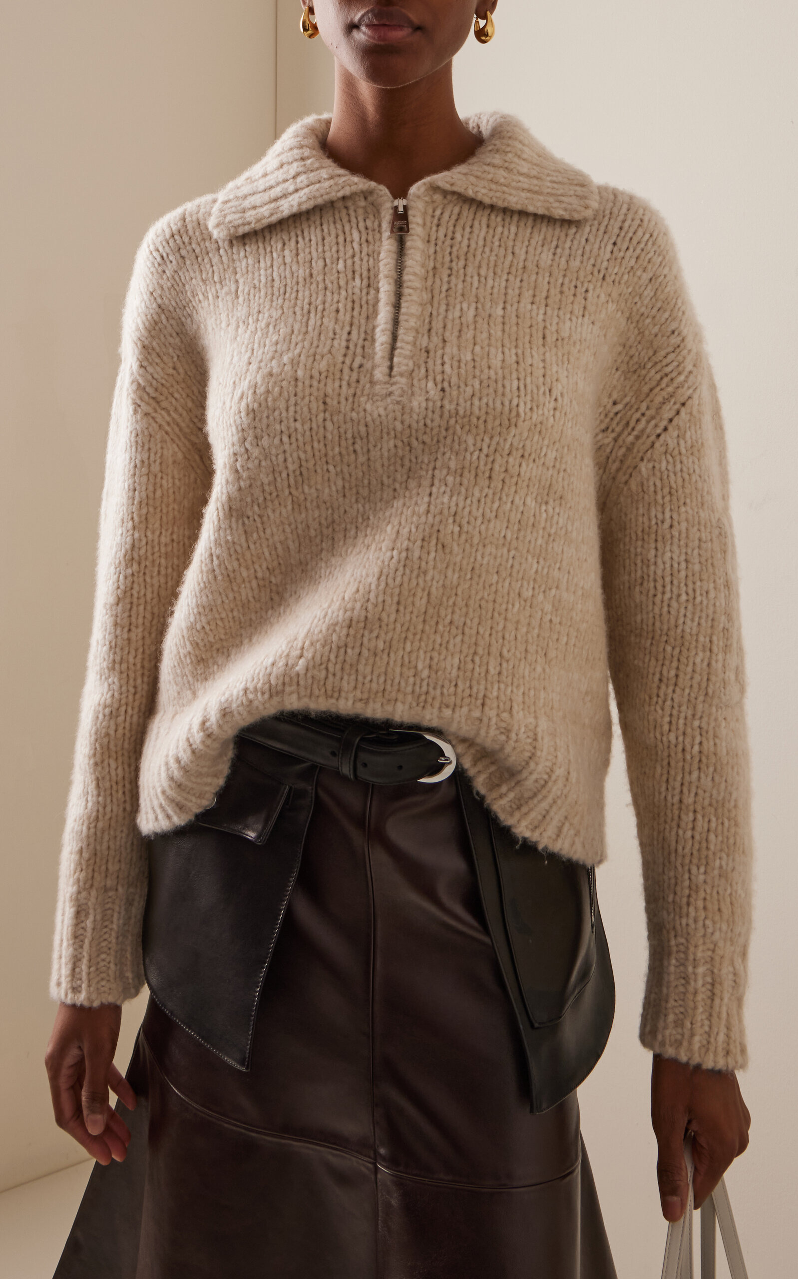 The Posie Cashmere-Blend Sweater brown - 3