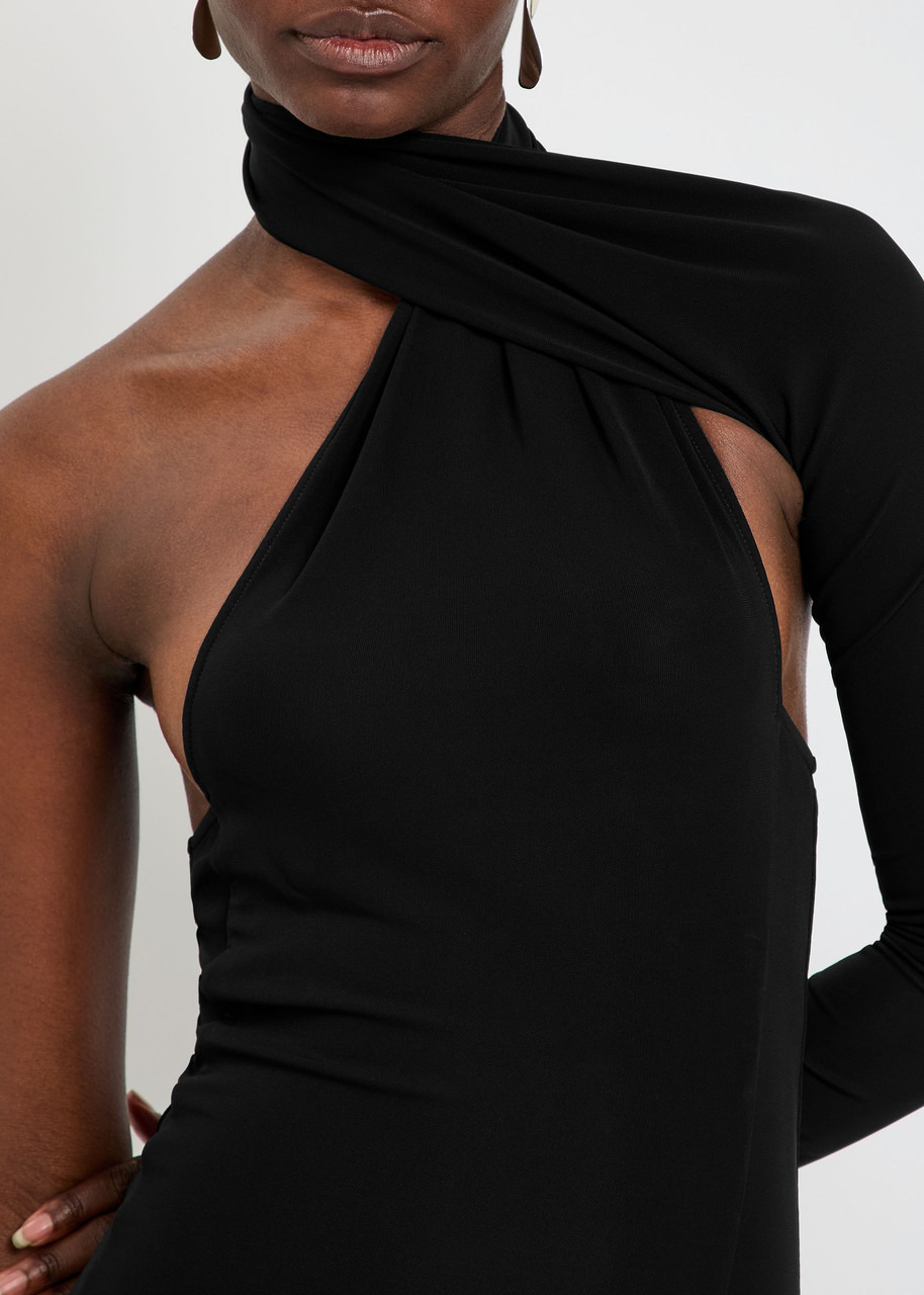Courrèges One-shoulder Stretch-crepe Gown - 5