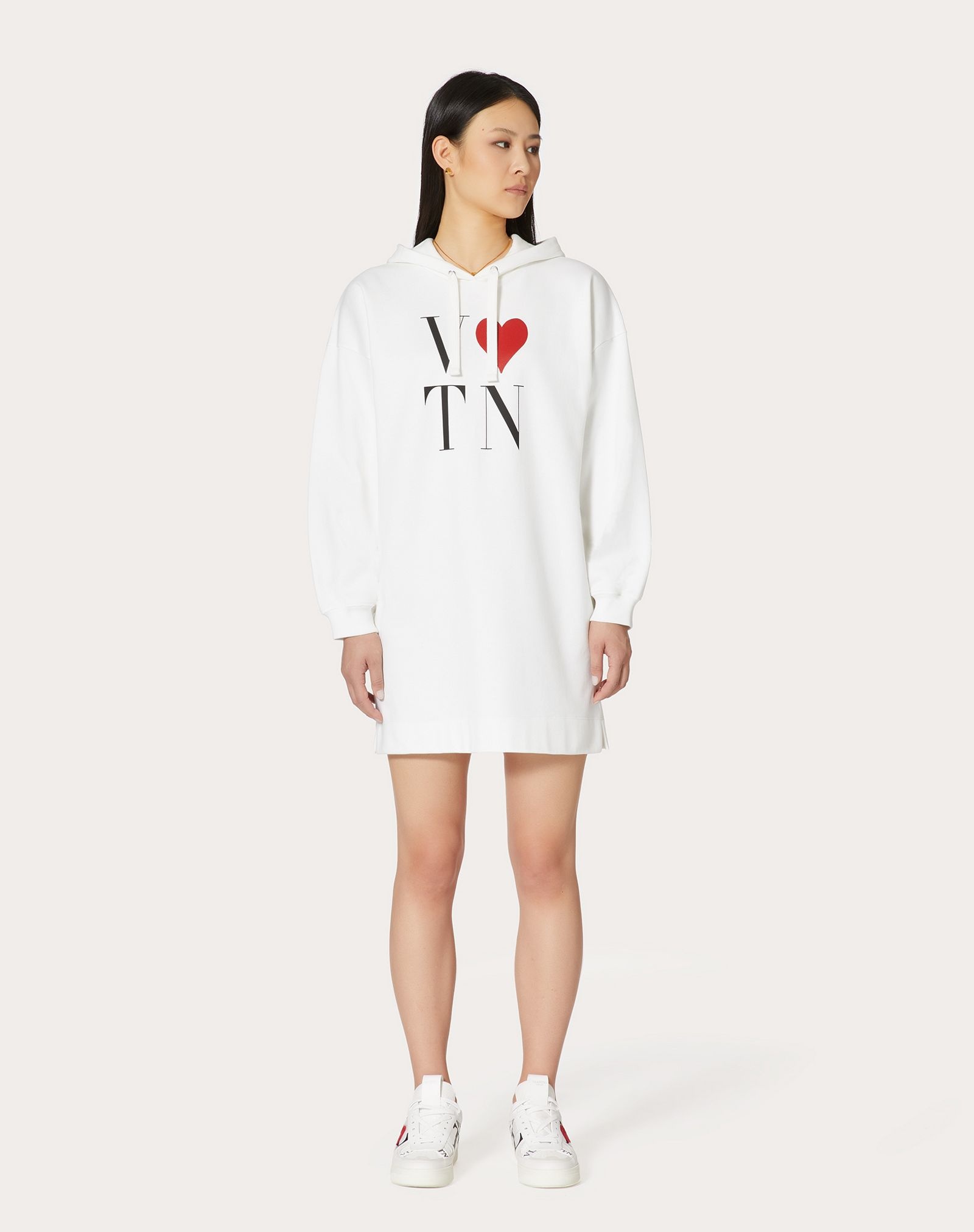 SWEATSHIRT DRESS WITH VLoveTN PRINT - 3