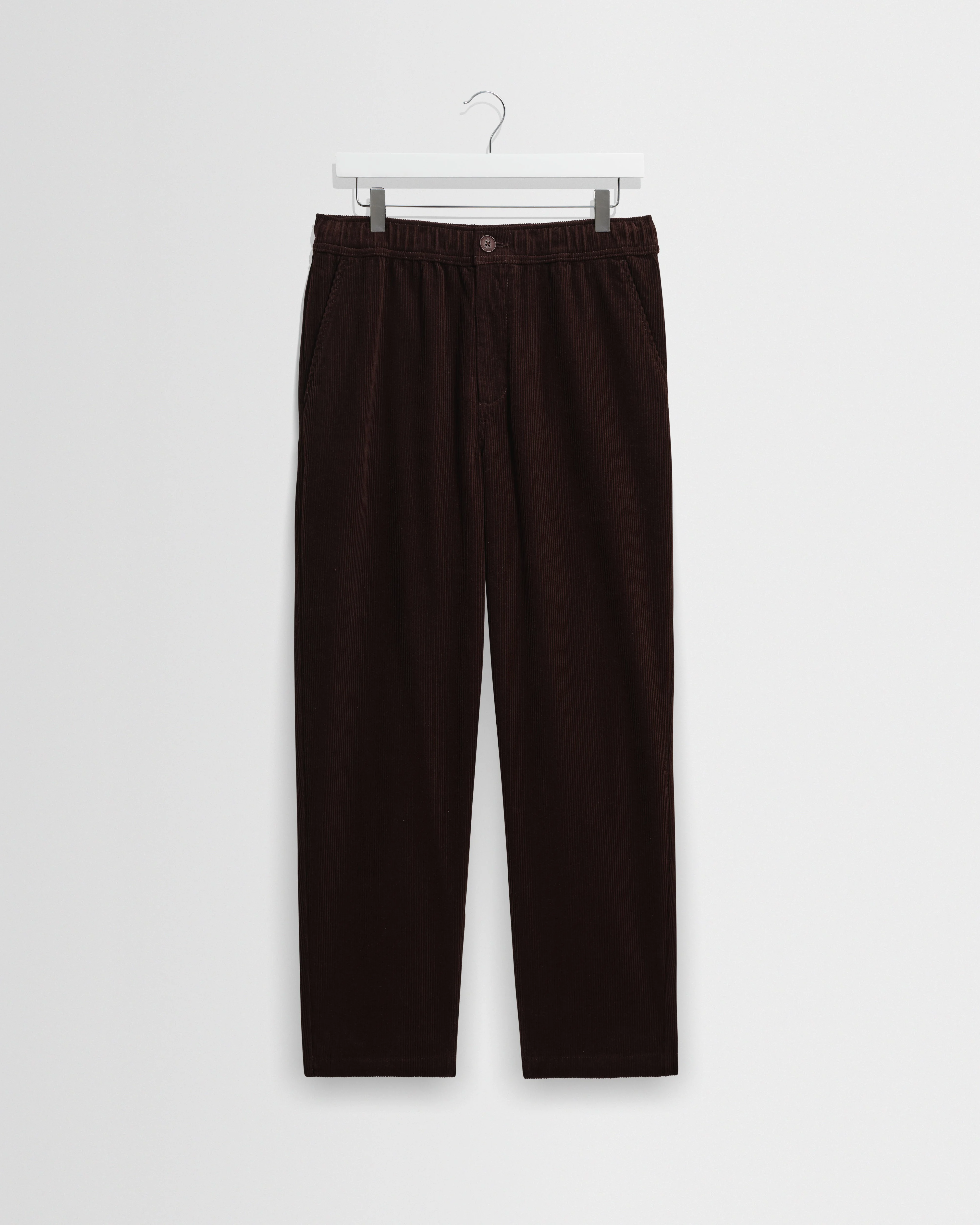 Kurt - Dark Brown Cotton Corduroy Trouser - 1