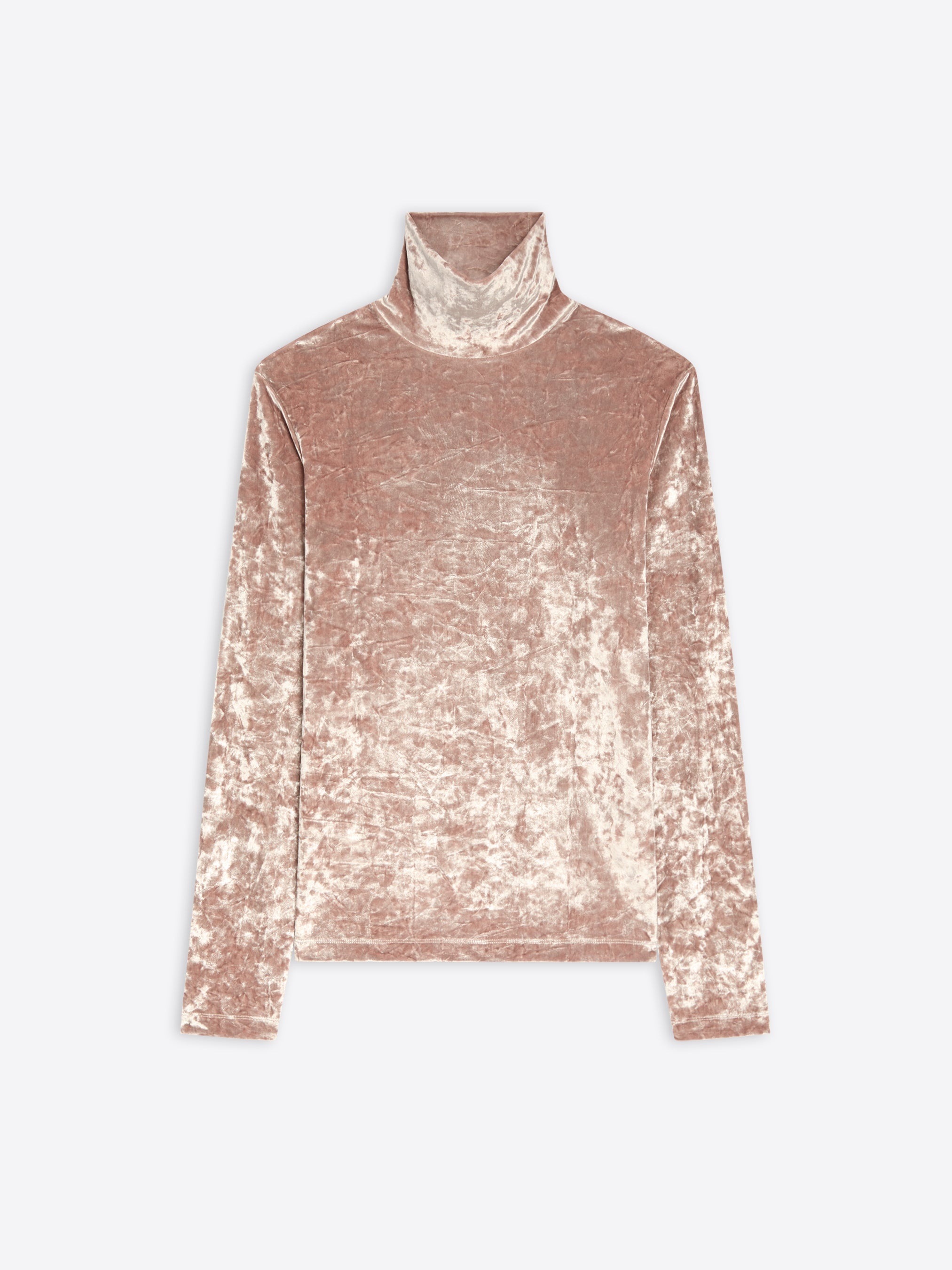 VELVET TURTLENECK TEE - 1