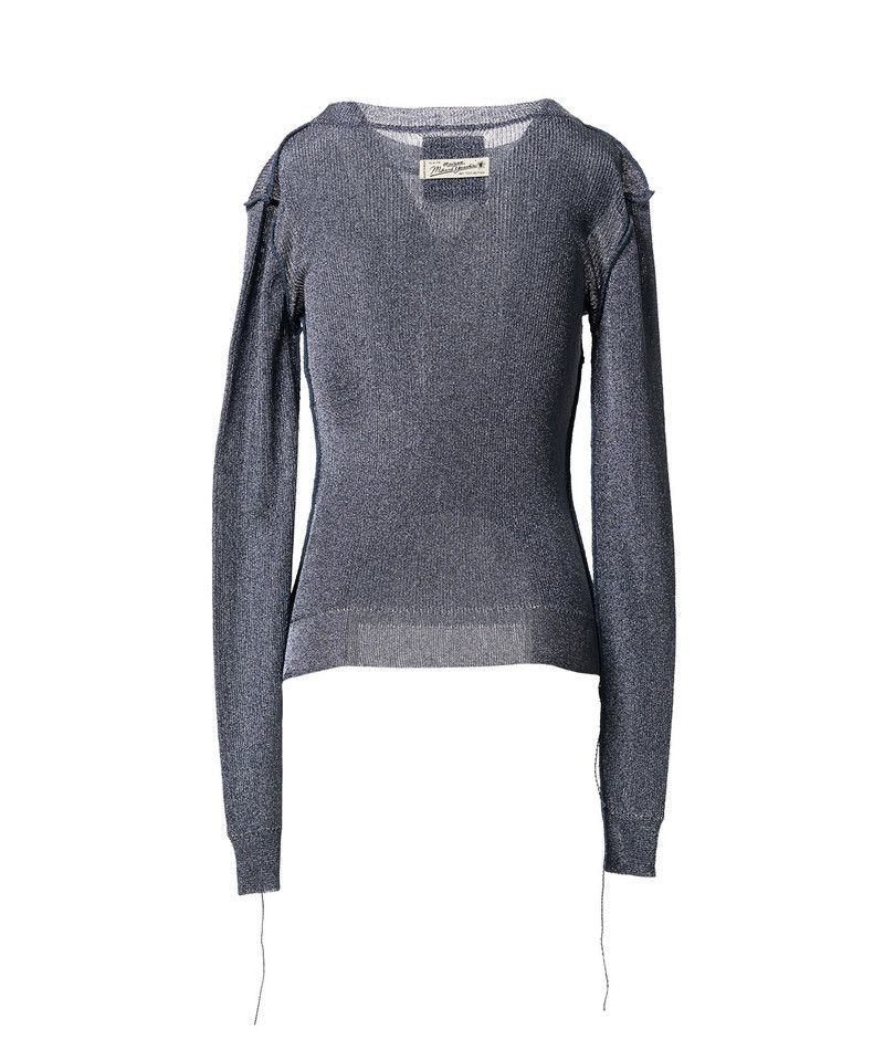 Inside-Out Glitter Knit Sweater 20