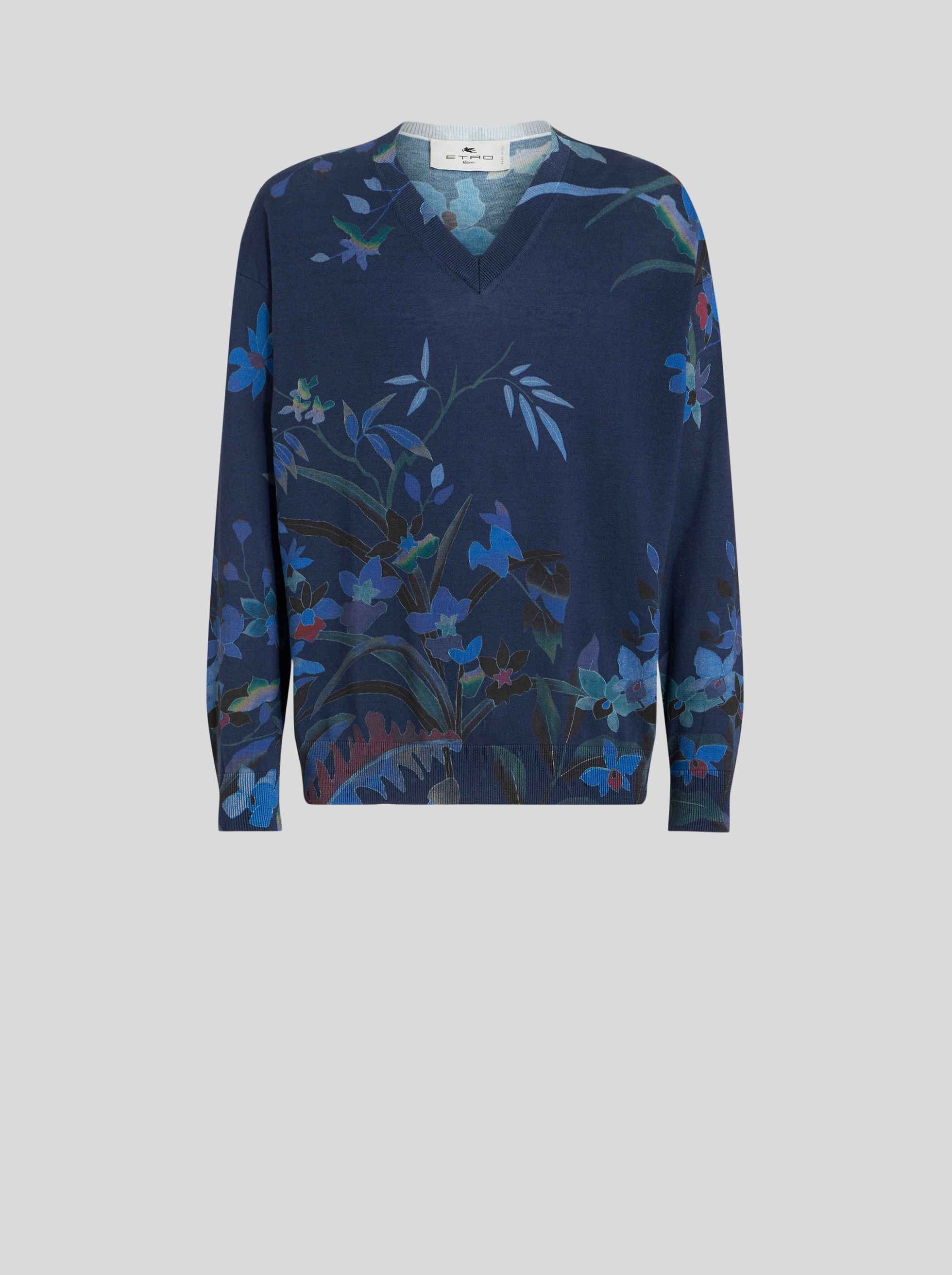JUMPER WITH LEAFY FLORAL PRINT - 1