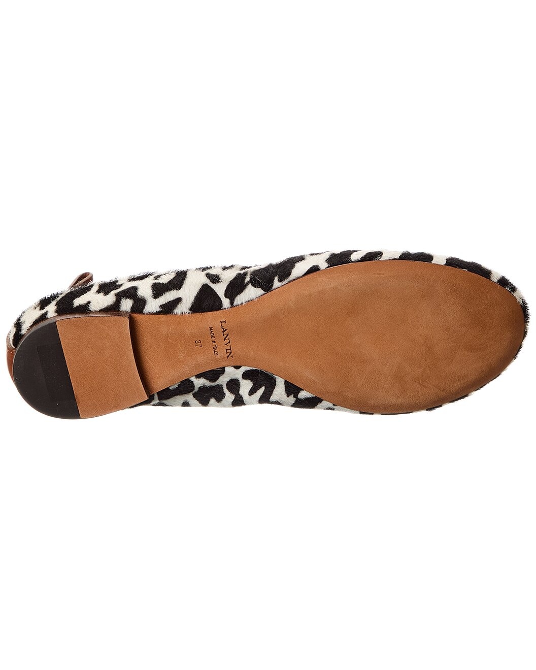 LANVIN Avec Haircalf Ballerina Flat - 4
