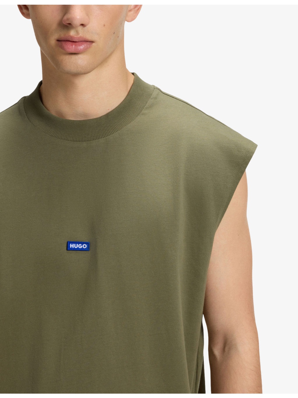 Logo-Embroidered Relaxed-Fit Sleeveless Cotton T-Shirt - 5