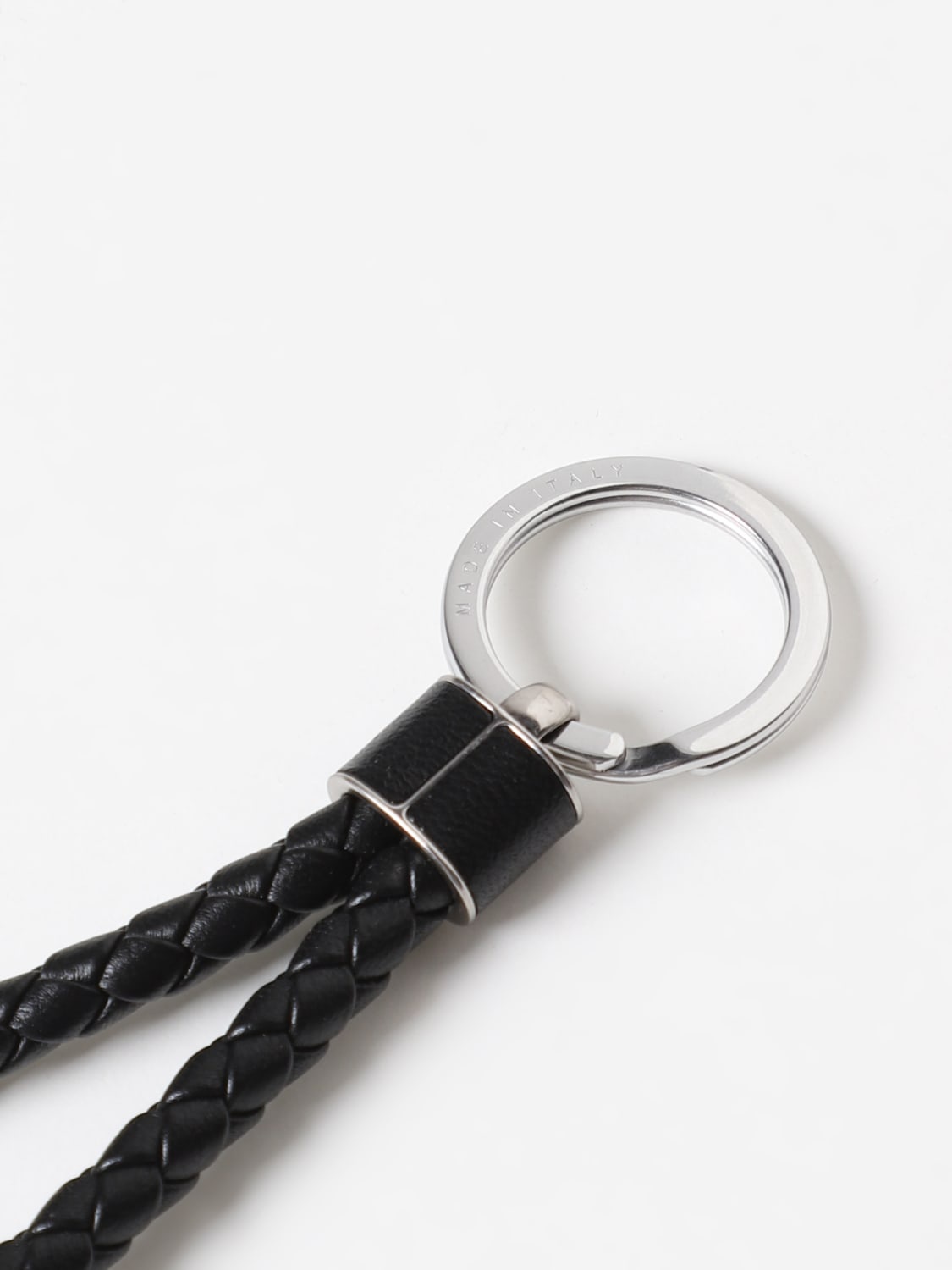 Intreccio Bottega Veneta key ring in woven leather - 2