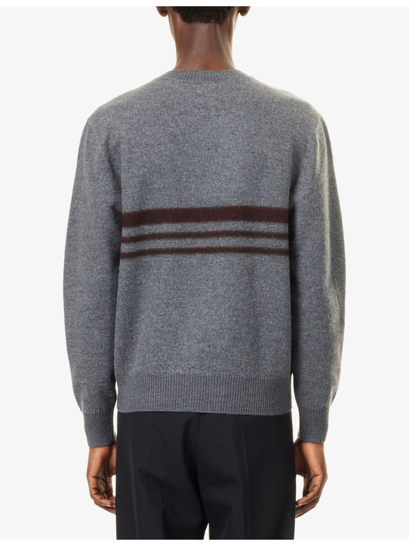 Felt Stripe Merino-Wool Jumper 4