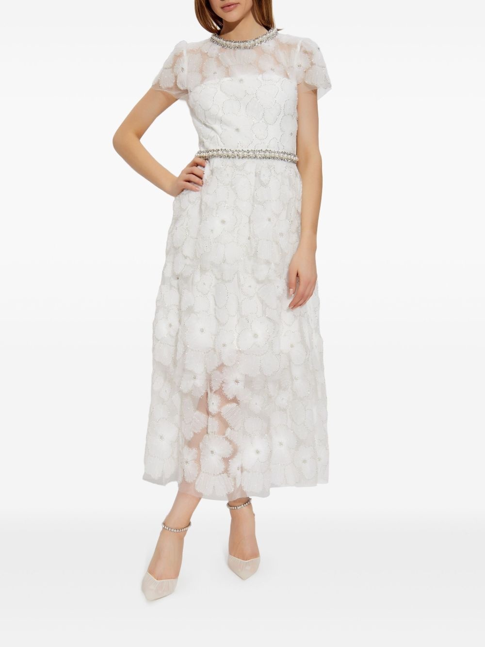 crystal-embellished dress - 3