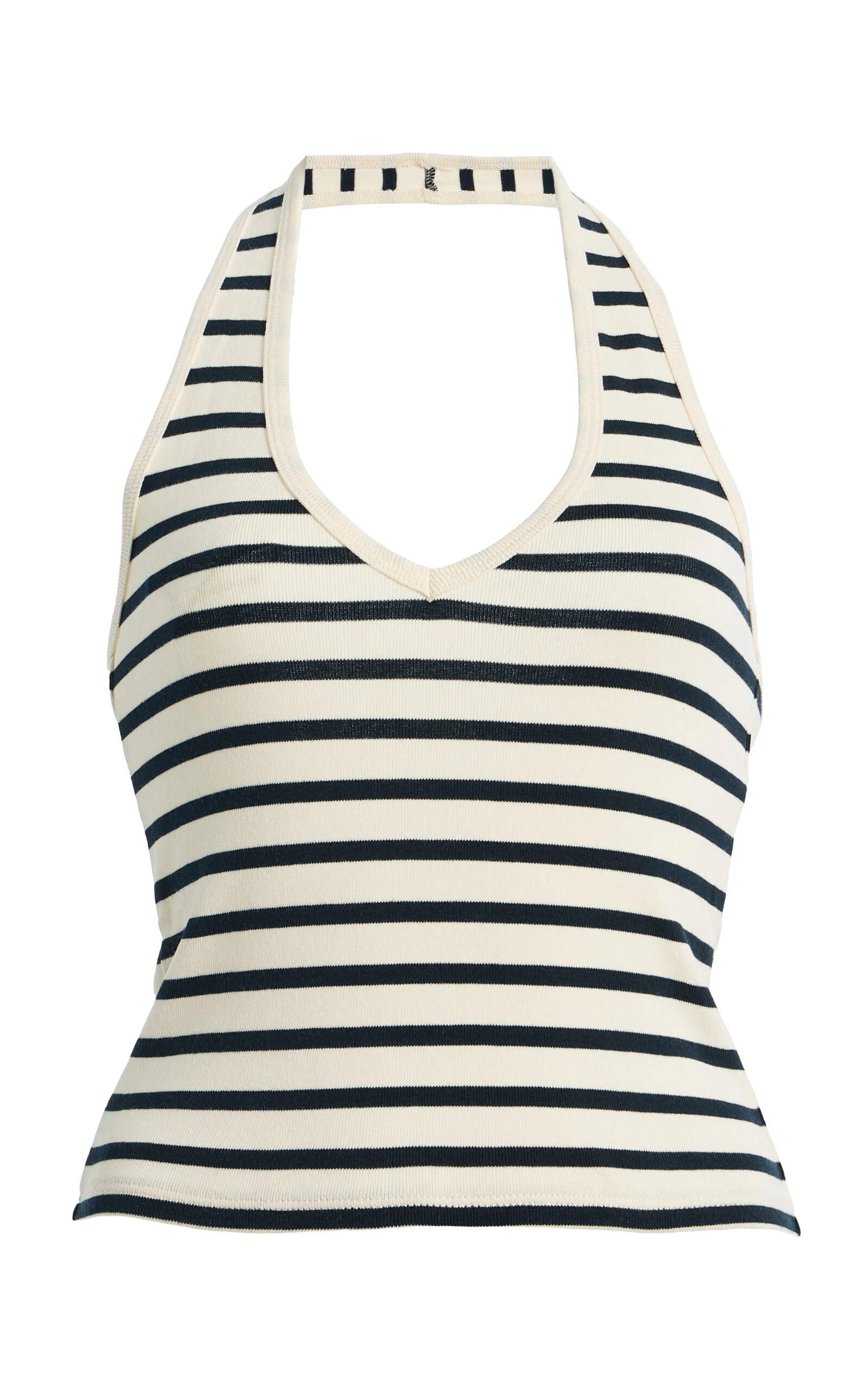 Britt Cotton Halter Top stripe - 1