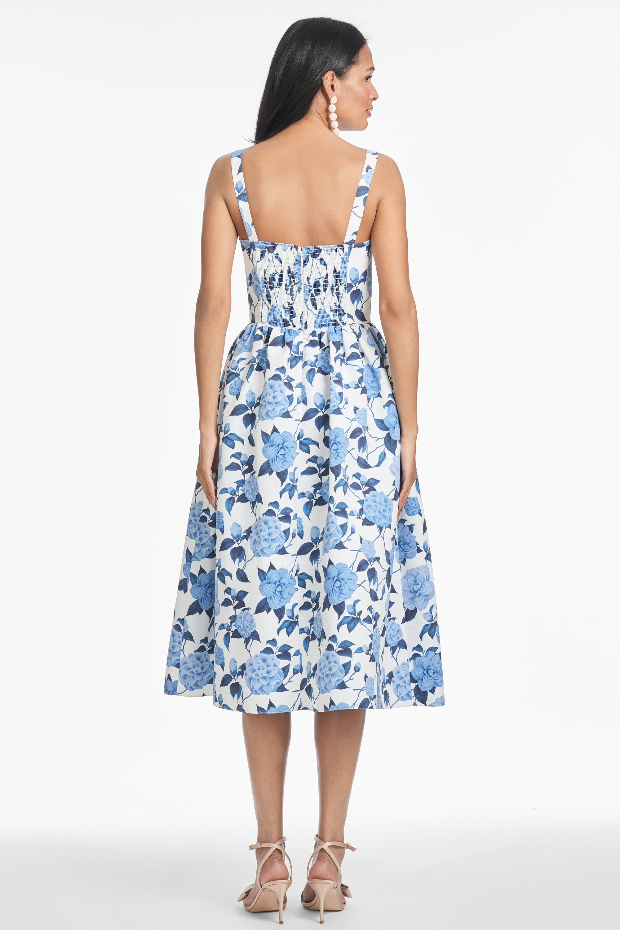 OLENA DRESS - DELFT BLUE BEGONIA - 3