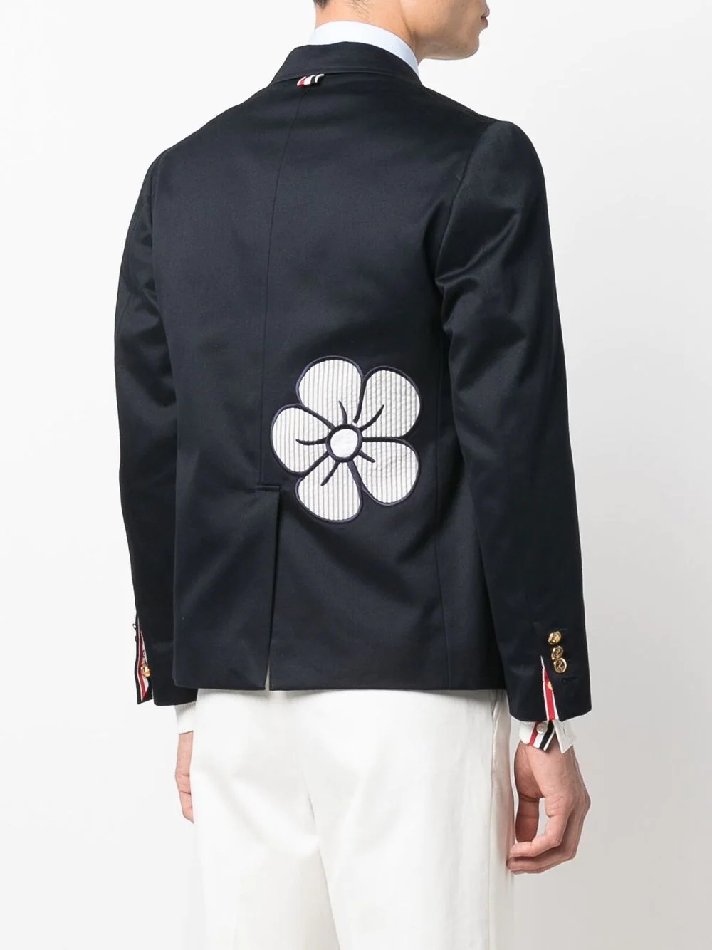 floral-embroidered bomber jacket - 4