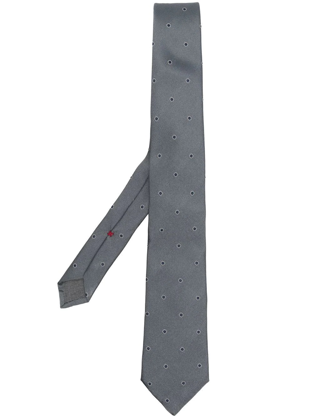 jacquard silk tie - 1