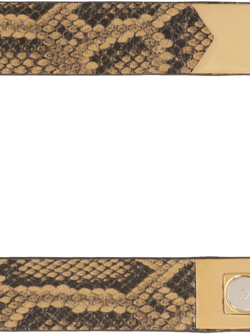 printed leather belt - 2