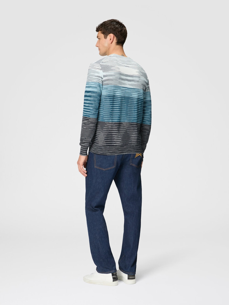 Slub wool crewneck pullover 3