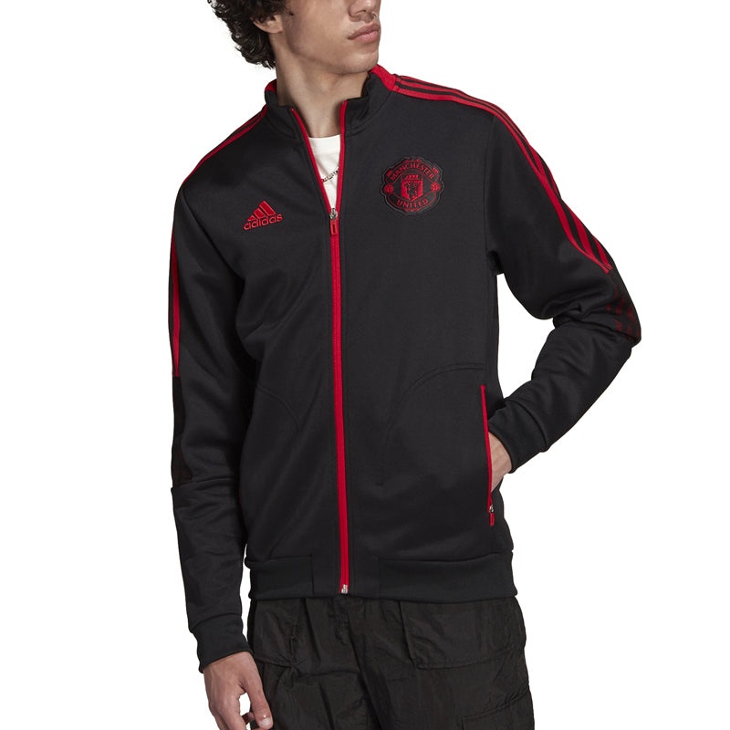 adidas Manchester United Soccer/Football Casual Sports Jacket Black GR3901 - 3