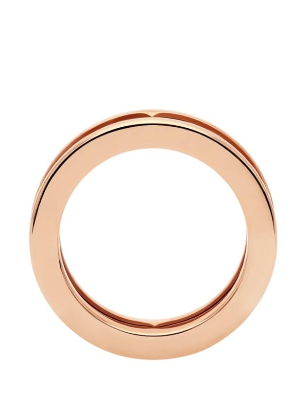 B.Zero1 Openwork Logo Spiral Ring Rose Gold - 3