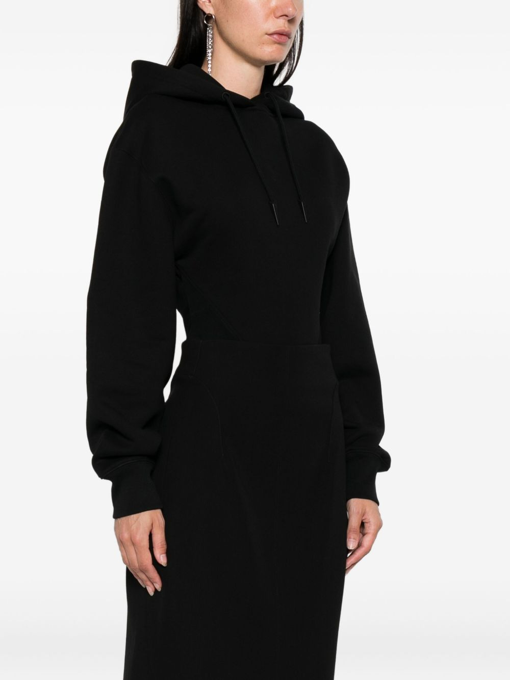 cotton hooded bodysuit - 3