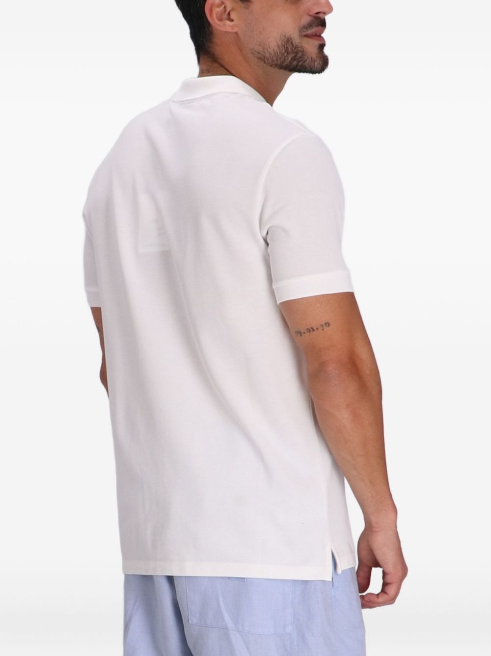 Zebra-patch polo shirt - 4