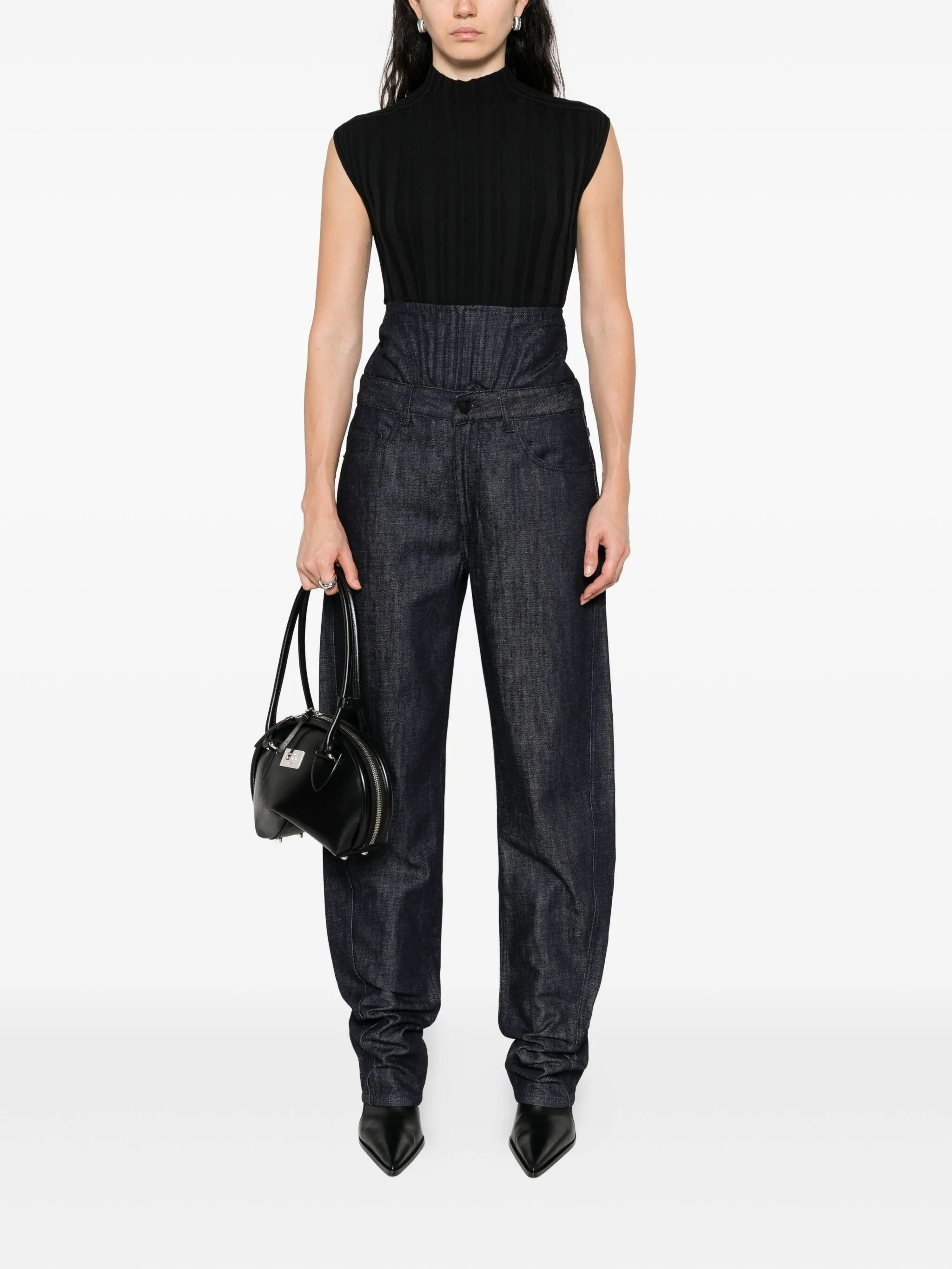 corset-waist jeans - 2