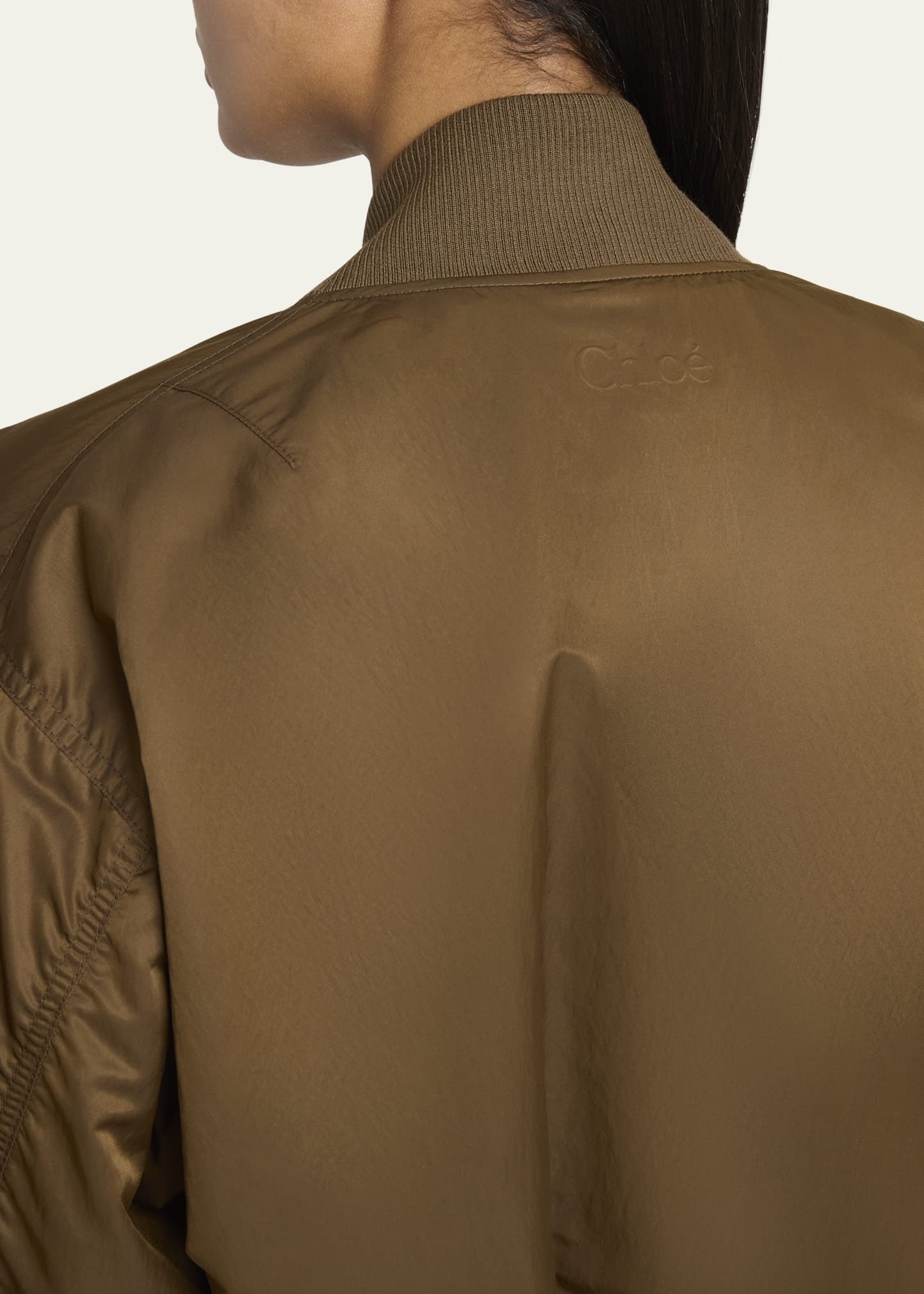 V-Neck Bomber Jacket - 5
