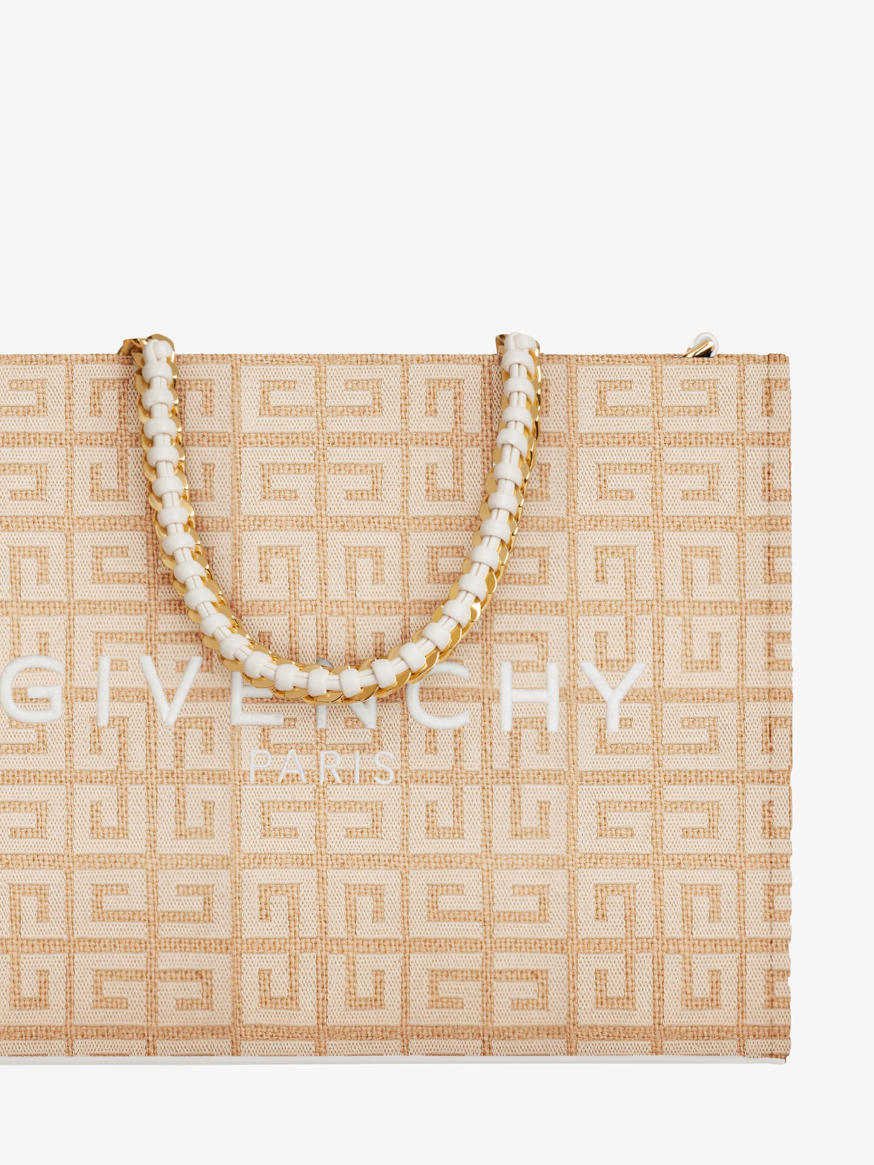 SMALL G-TOTE SHOPPING BAG IN 4G JUTE - 6