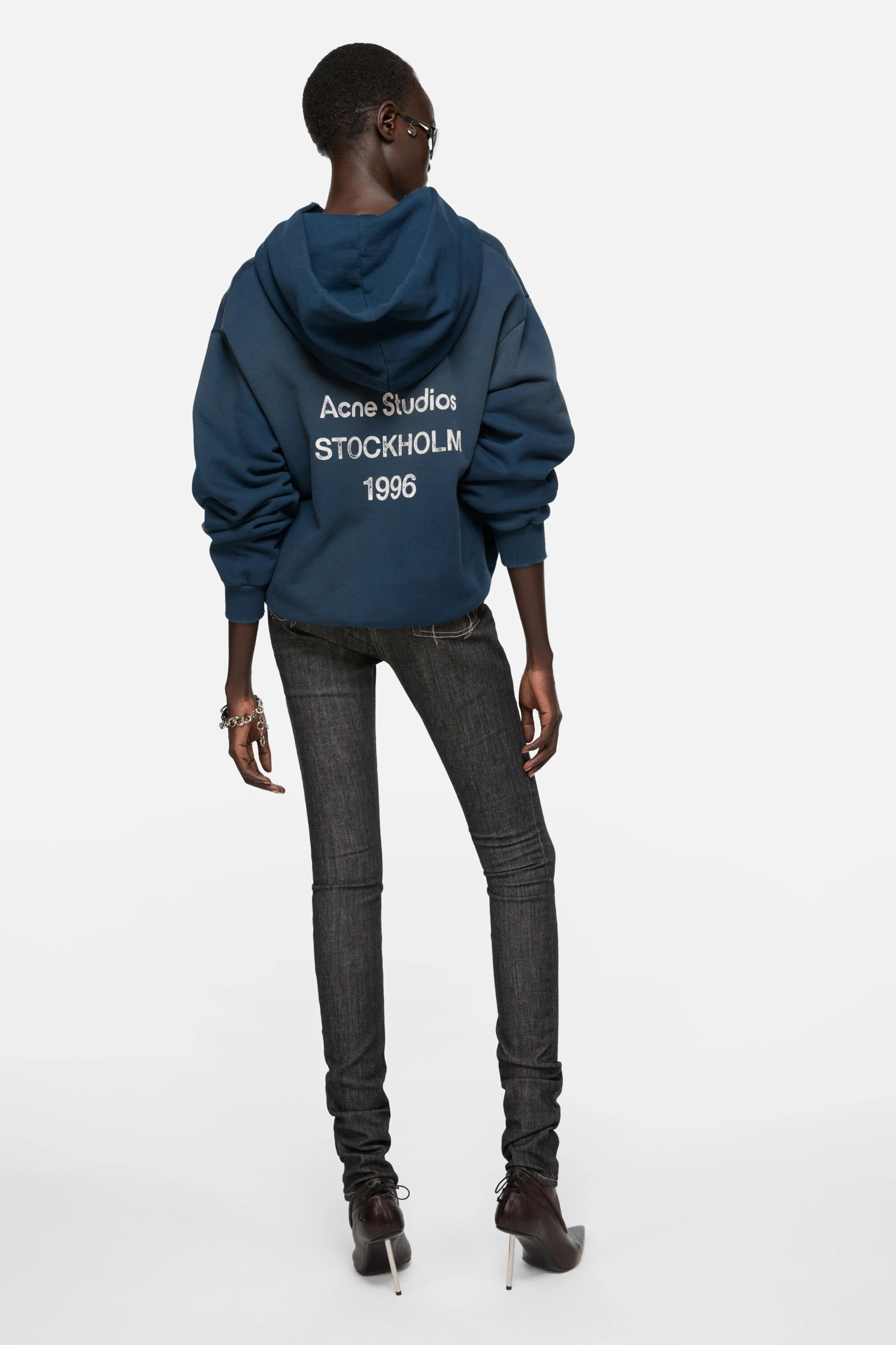 Logo hooded sweater - Deep blue - 4