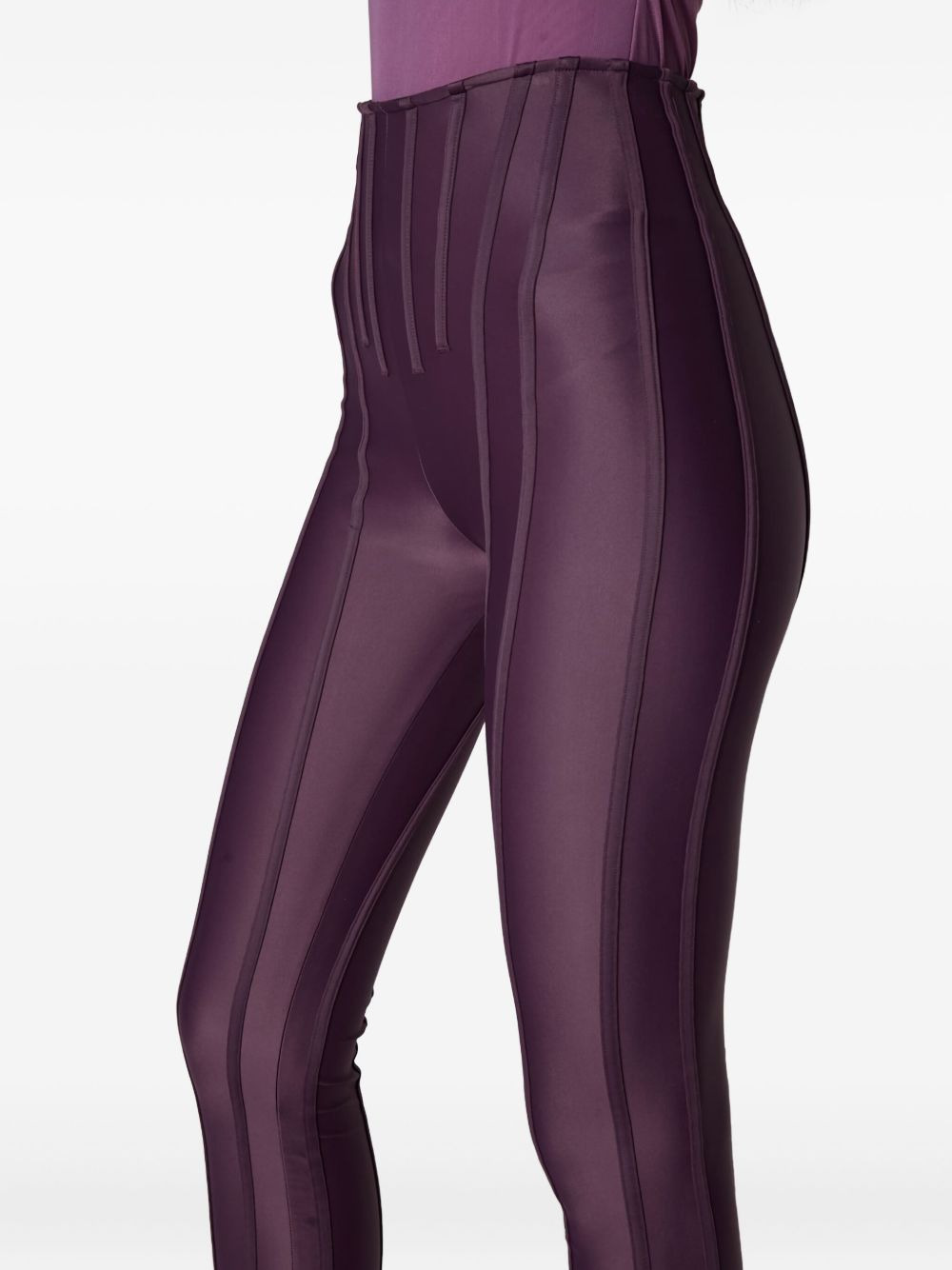 high-waist panelled leggings - 4