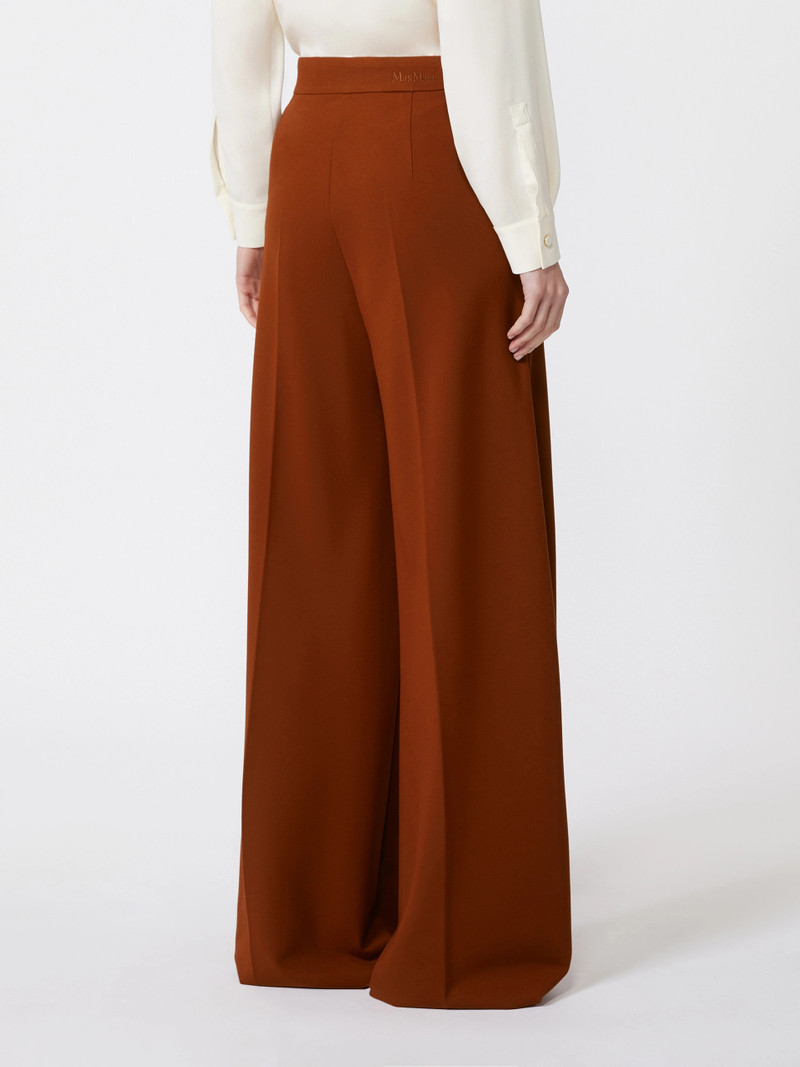TAVERNA Compact jersey trousers - TERRA COTTA 4