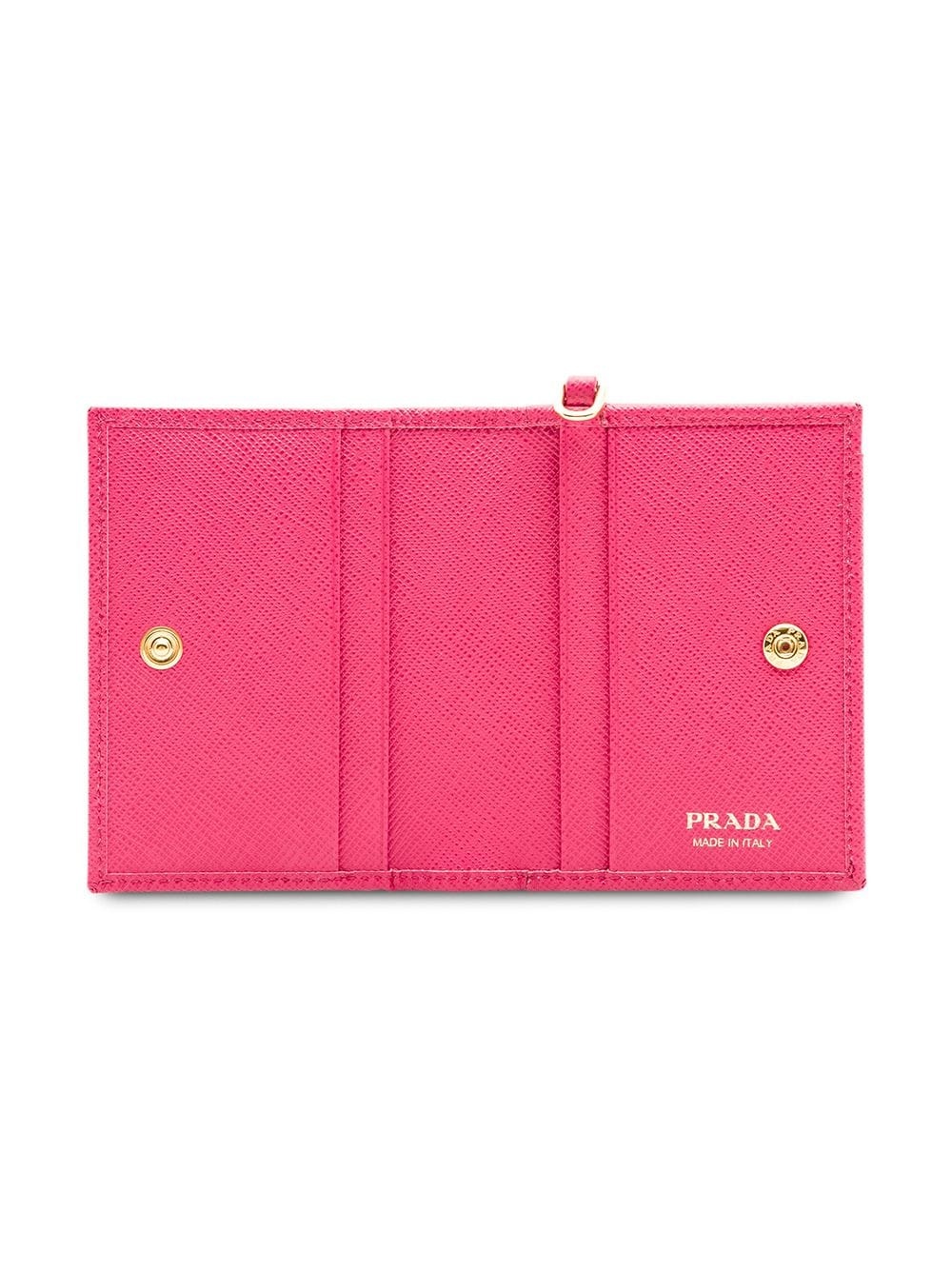 logo-plaque folding wallet - 3