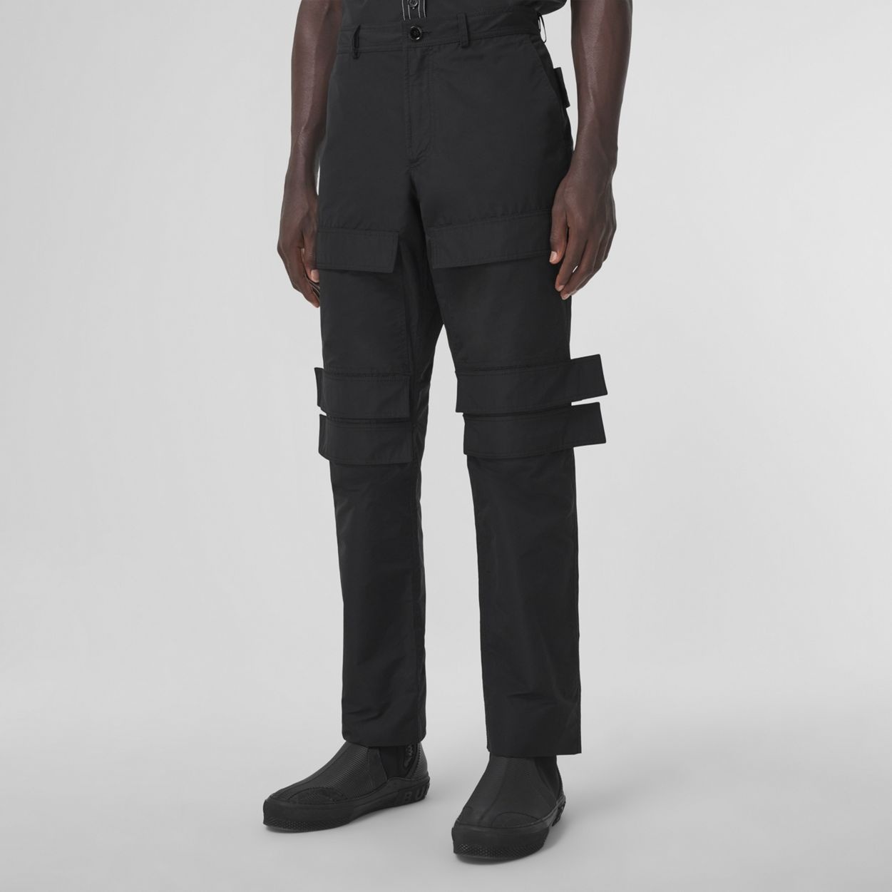 Panel Detail Technical Cotton Cargo Trousers - 6
