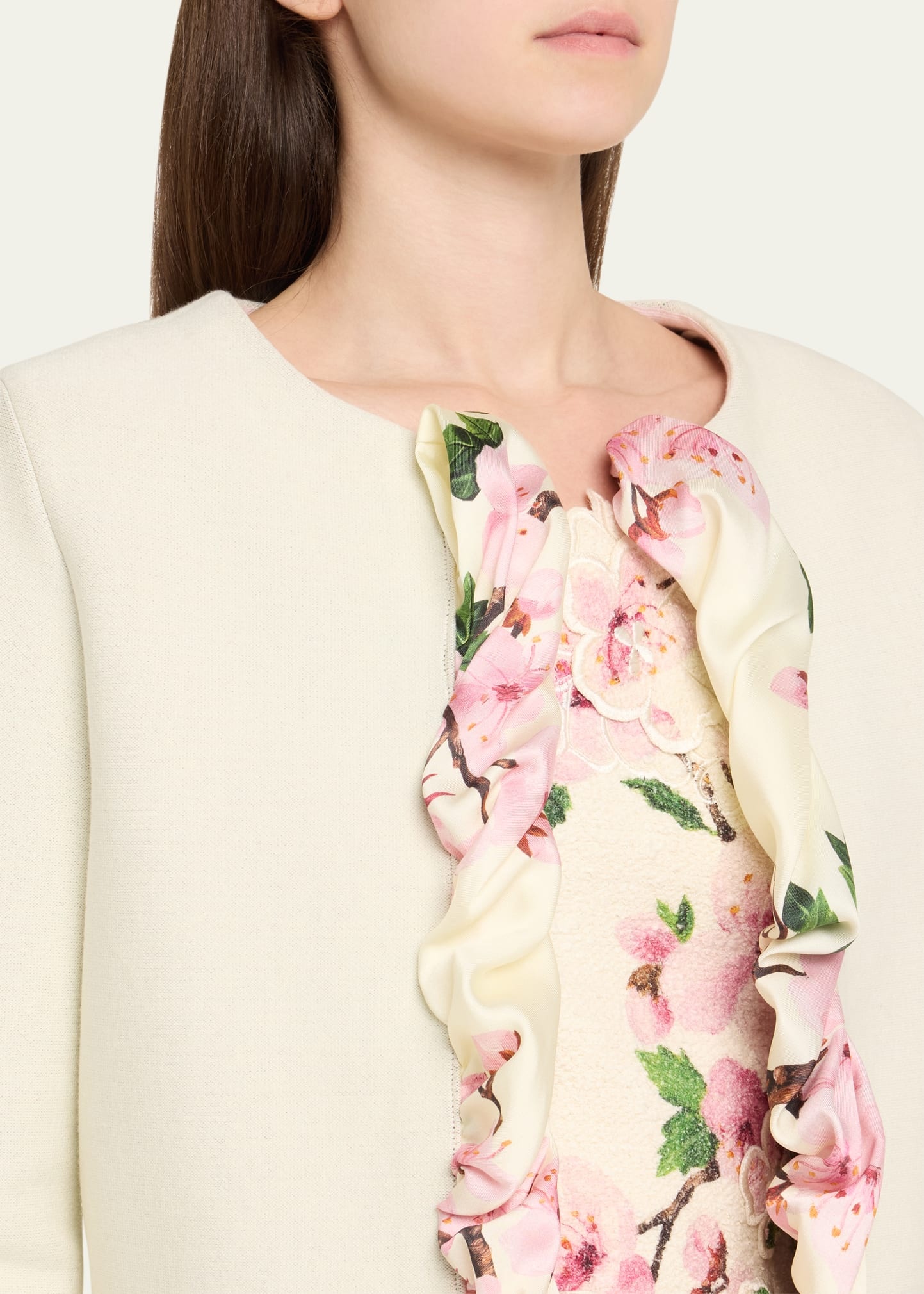 Cherry Blossom Bubble Twist Cardigan - 5
