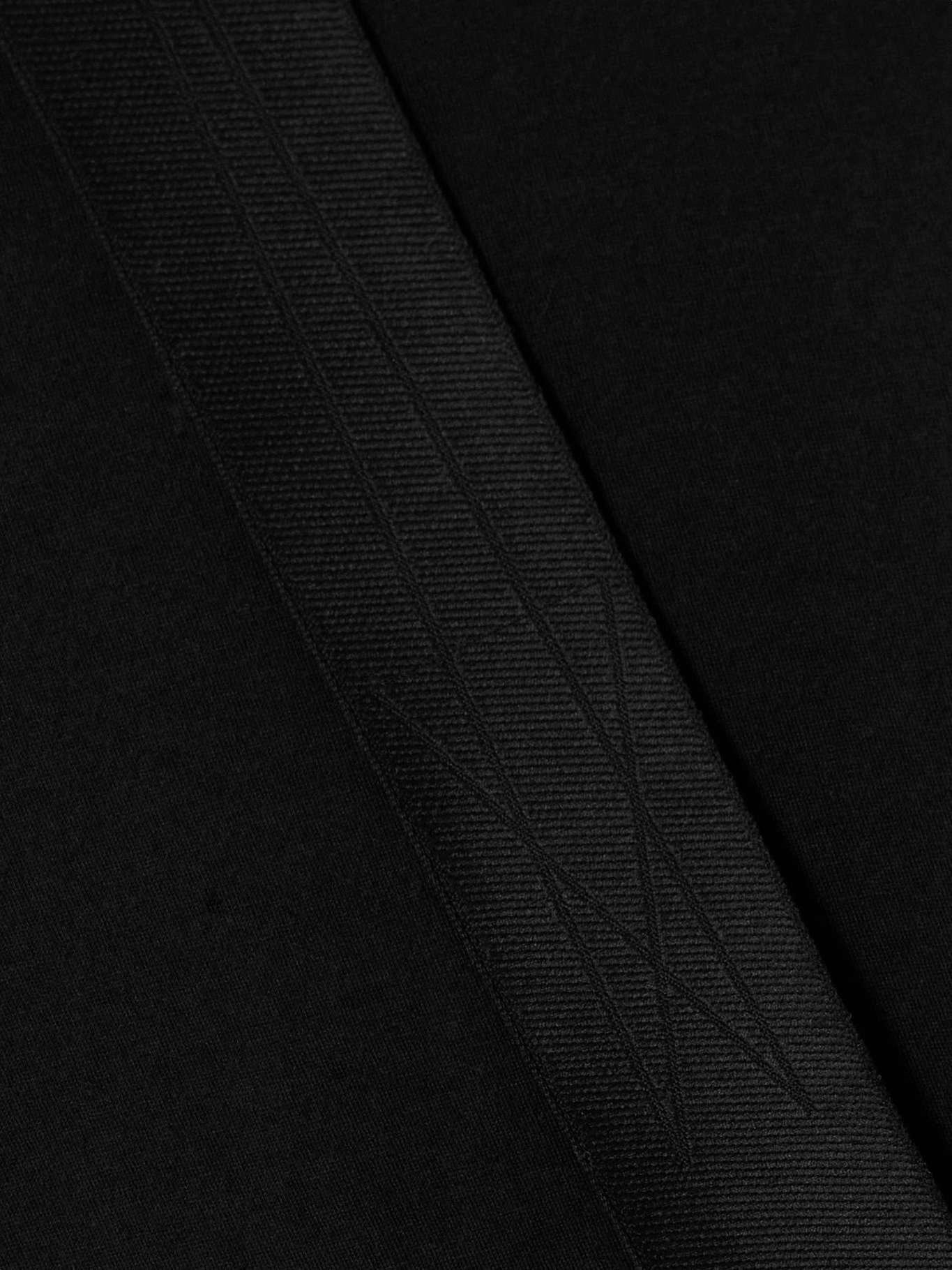 Walrus paneled cotton-jersey T-shirt Black - 5