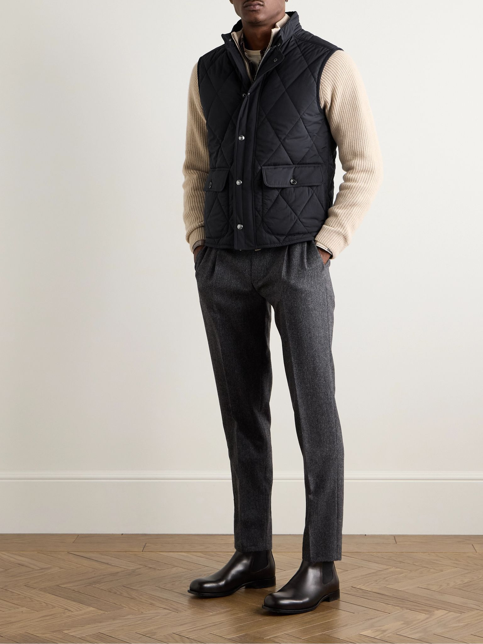 Carleton Slim-Fit Quilted Shell Down Gilet Blue - 2