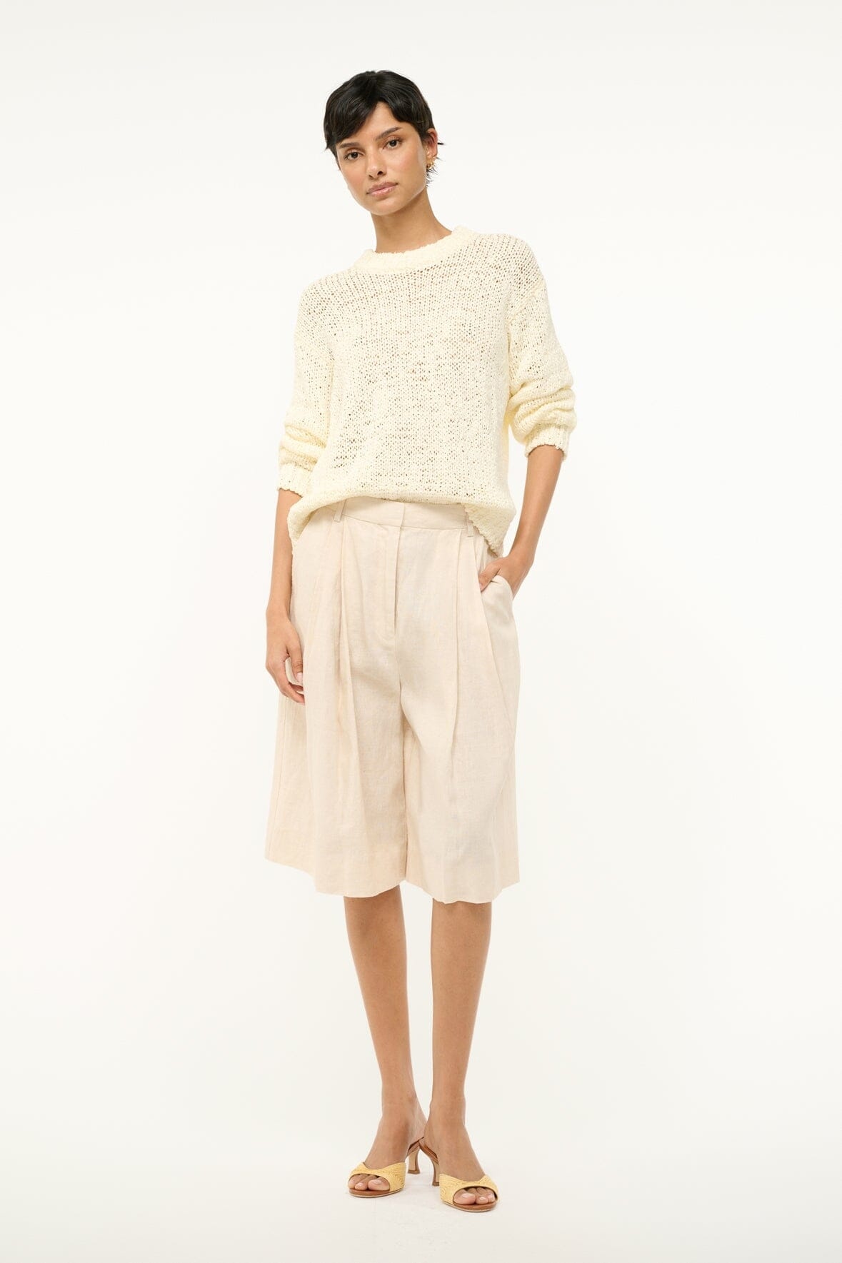 STAUD CALA SWEATER IVORY - 2