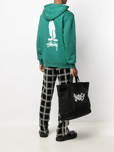 Stüssy logo print hooded sweatshirt outlook