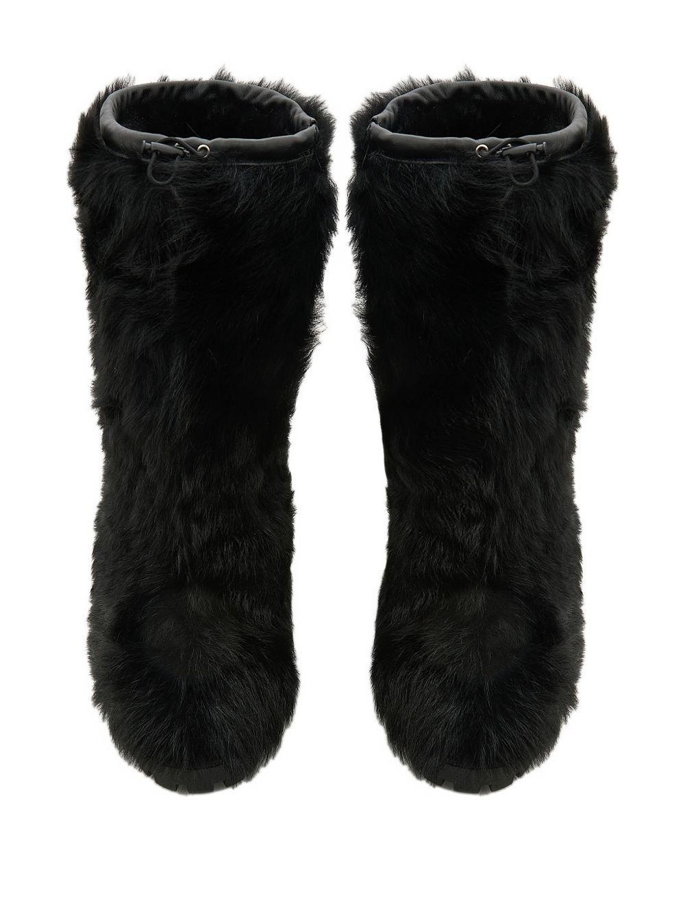 shearling knee-high boots - 5