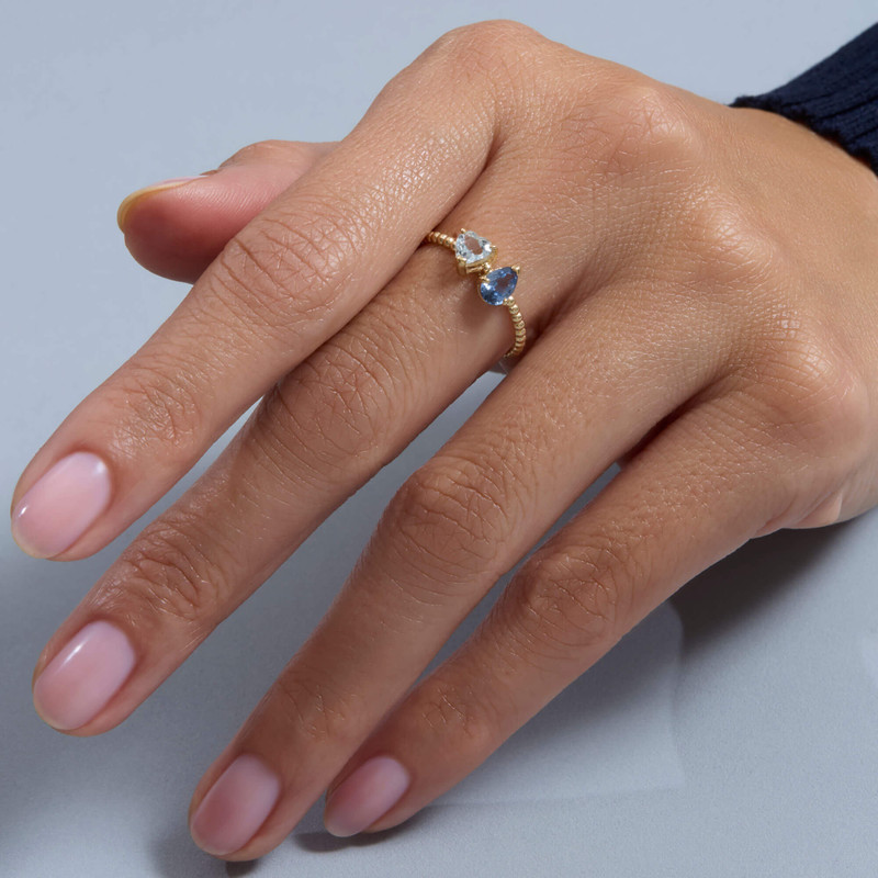 STONE AND STRAND Just the Two of Us Le Bleu Ring outlook