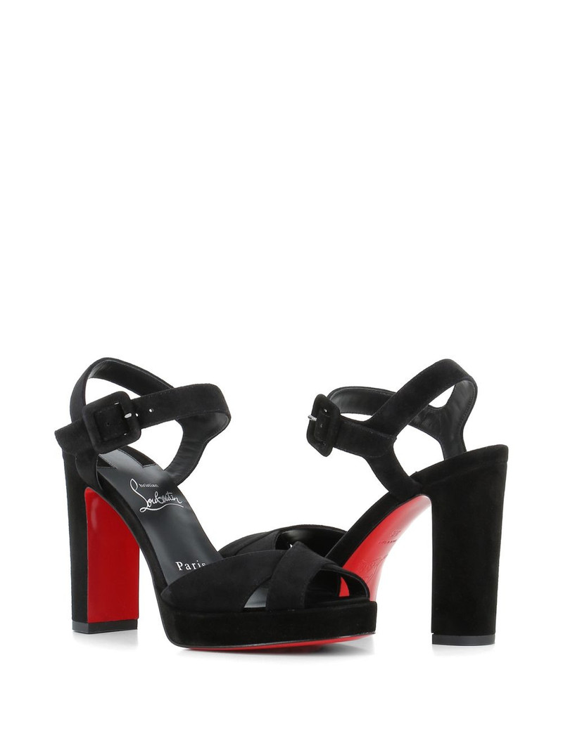 Christian Louboutin criss-cross heeled sandals outlook
