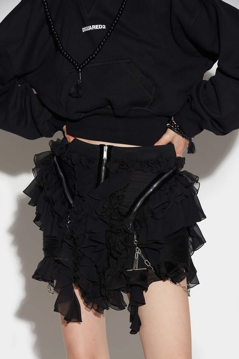 ZIPPED MINI SKIRT - 1