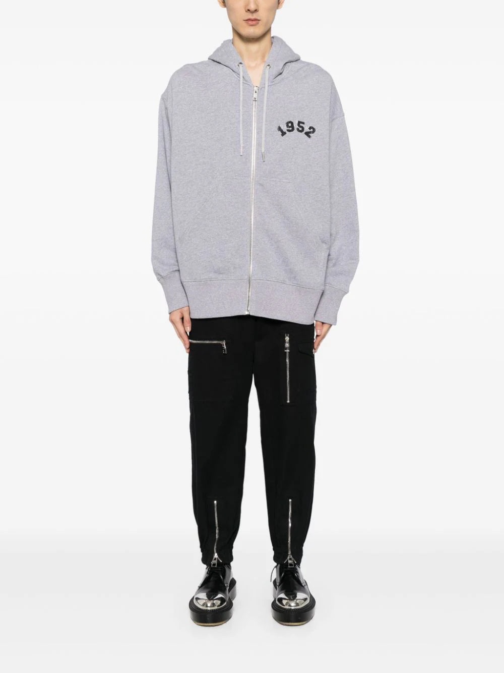 GRAPHIC-PRINT JERSEY HOODED JACKET - 2