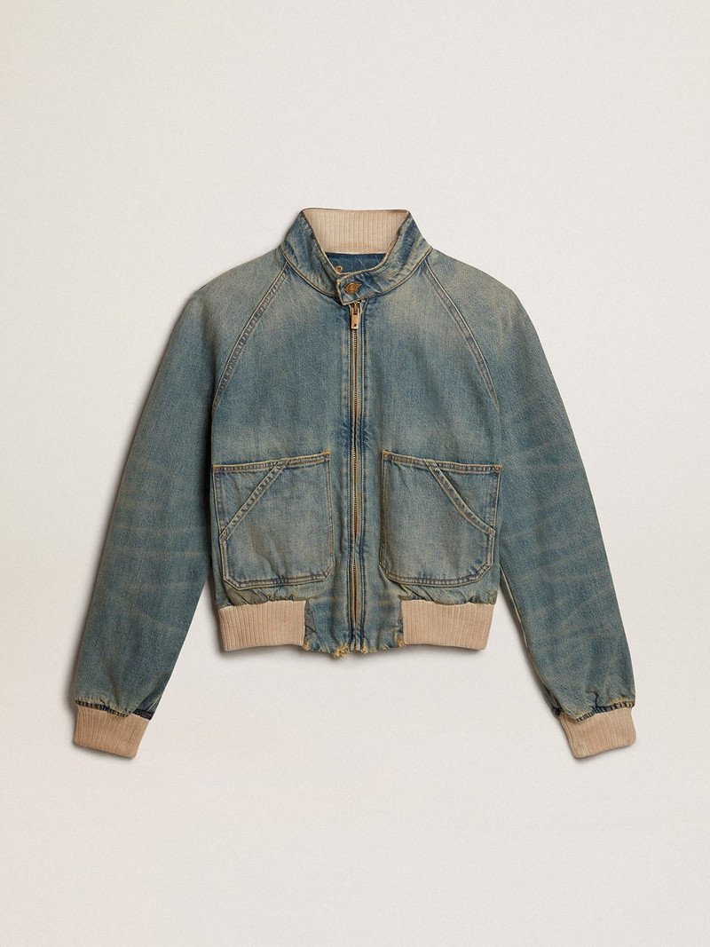 Women’s denim bomber jacket - 1