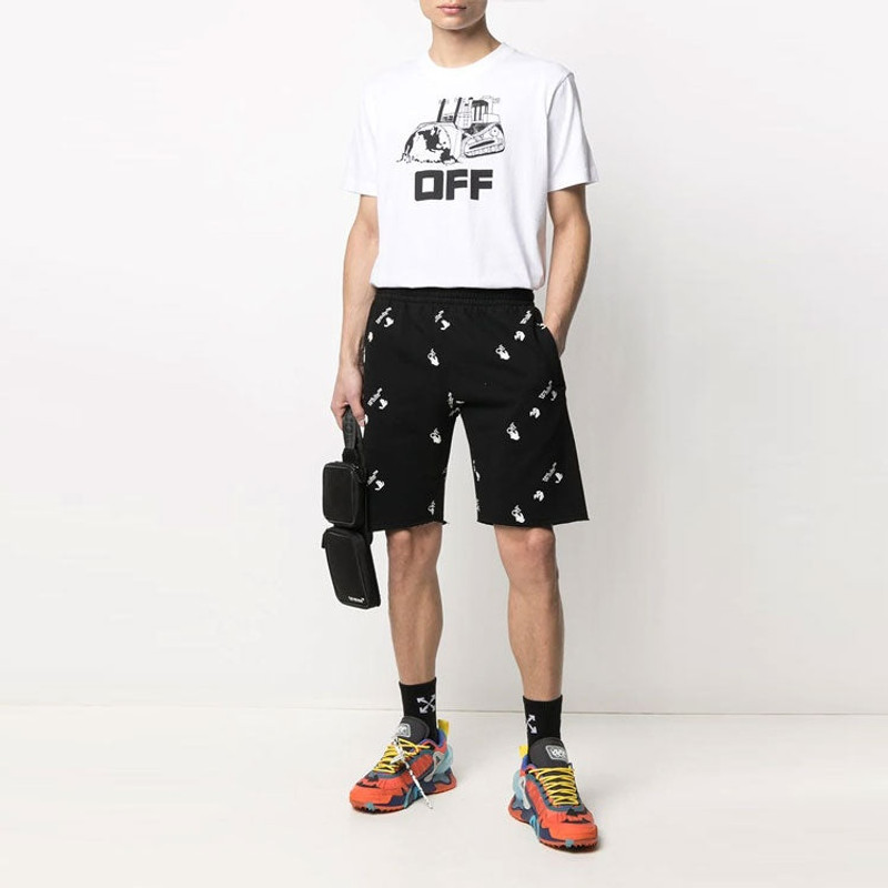 Off-White Off-White Men's SS21 Logo Print Short Skirt Black OMCI006R21FLE0031001 outlook