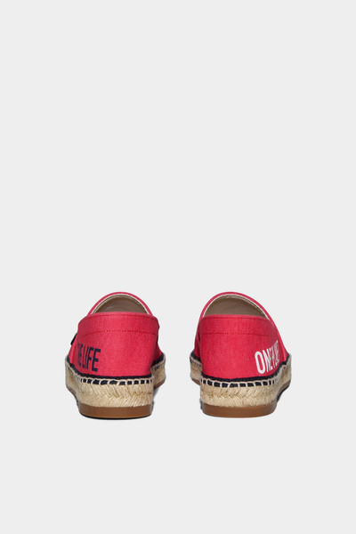 DSQUARED2 ONE LIFE ORGANIC COTTON ESPADRILLES outlook