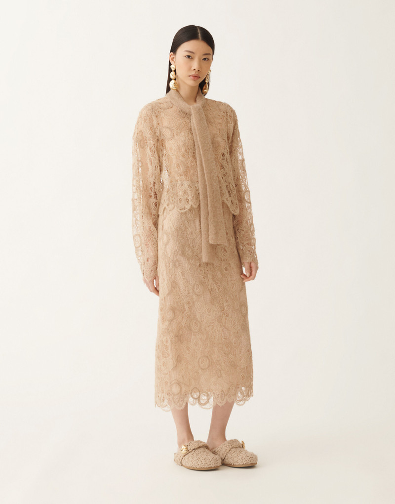 FABIANA FILIPPI Macramé lace skirt outlook