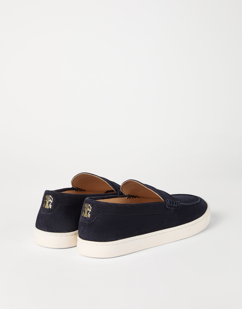 Brunello Cucinelli Suede loafer sneakers outlook