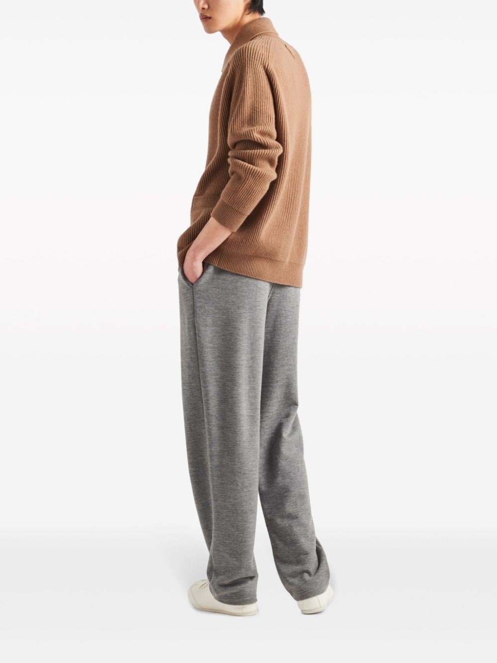 ribbed cashmere cardigan - 2