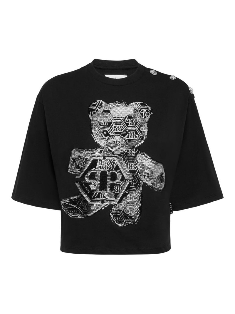 crystal-embellished t-shirt 1
