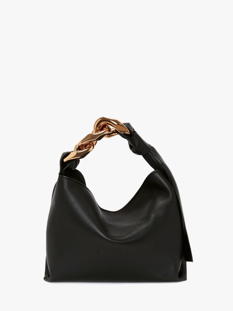 SMALL CHAIN HOBO - LEATHER SHOULDER BAG 4