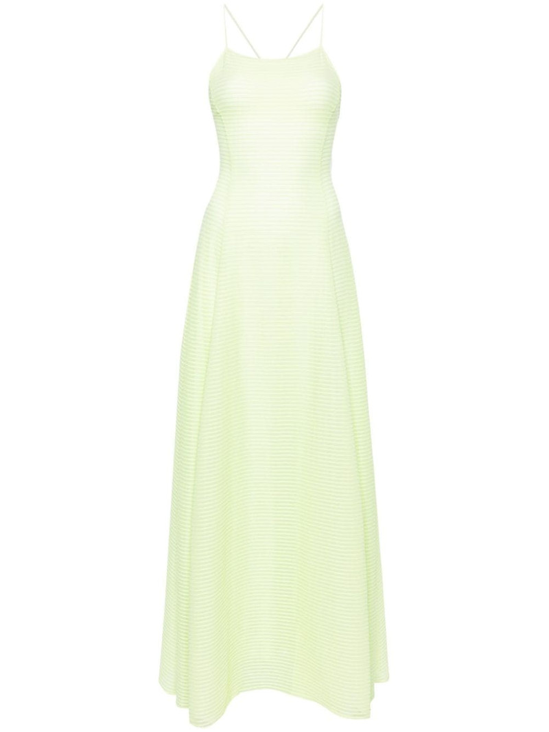 ribbed flared midi dress 1