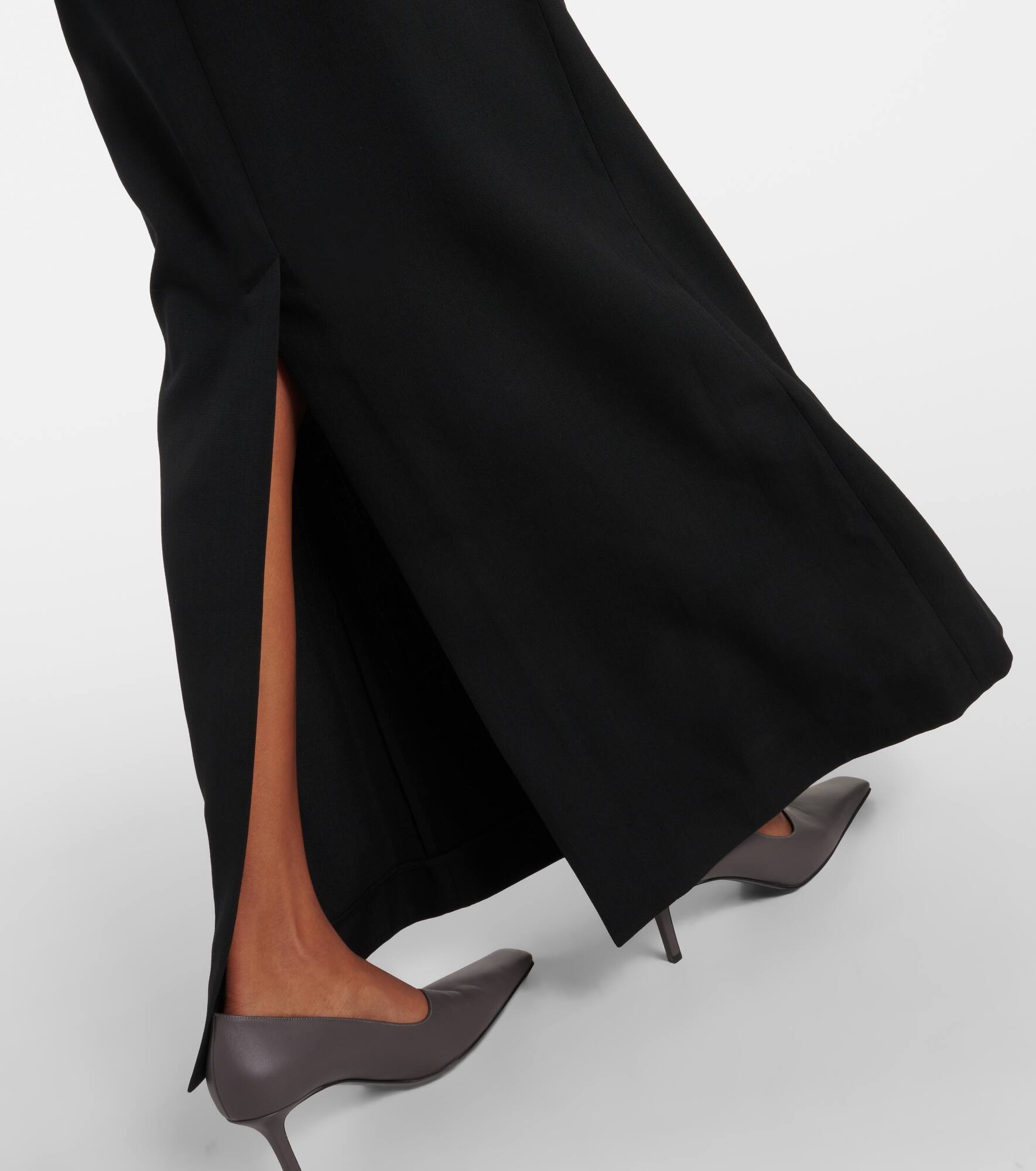 Wool-blend maxi skirt - 6